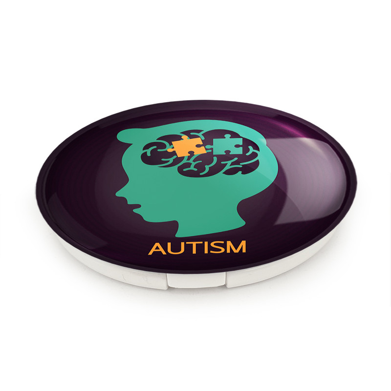 آینه جیبی خندالو طرح اتیسم Autism مدل تاشو کد 26740 آینه جیبی خندالو طرح اتیسم Autism مدل تاشو کد 26740