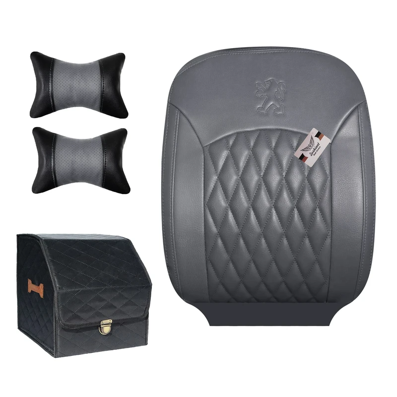 روکش صندلی خودرو سوشیانت مدل ونیز مناسب برای پژو 206 و 207 به همراه پشت گردنی و باکس صندوق