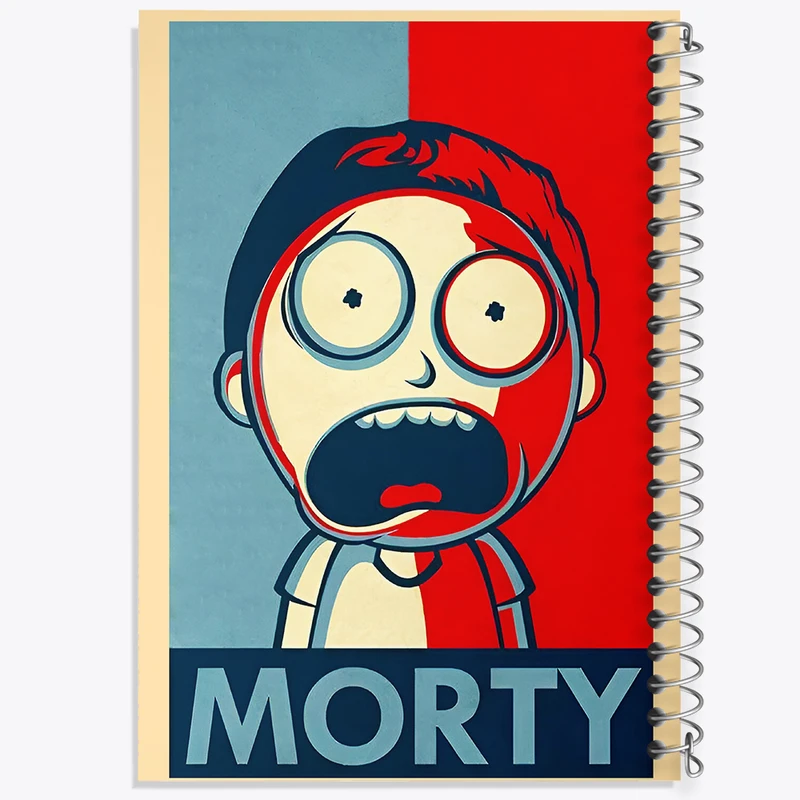 دفتر نقاشی 50 برگ خندالو طرح مورتی (morty) کد F6488