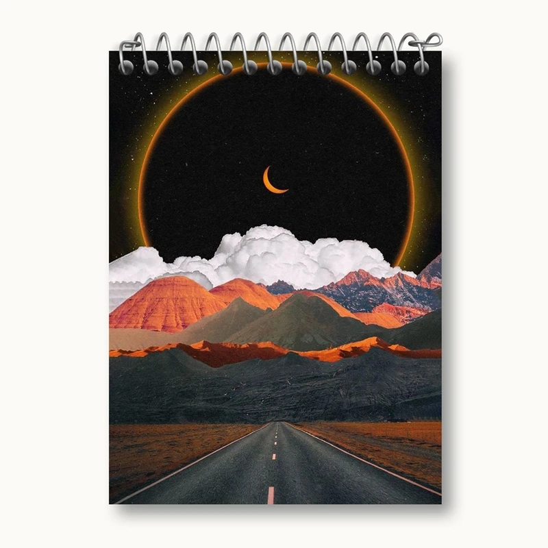 دفتر یادداشت 50 برگ خندالو مدل کهکشان کد 25387