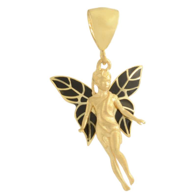 آویز گردنبند طلا 18 عیار زنانه طلای مستجابی مدل بالرین کد 6764