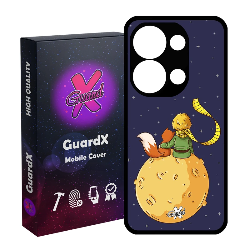 کاور گارد ایکس طرح Little Prince مدل Glass10003 مناسب برای گوشی موبایل شیائومی Redmi Note 13 Pro 4G / Poco M6 Pro 4G