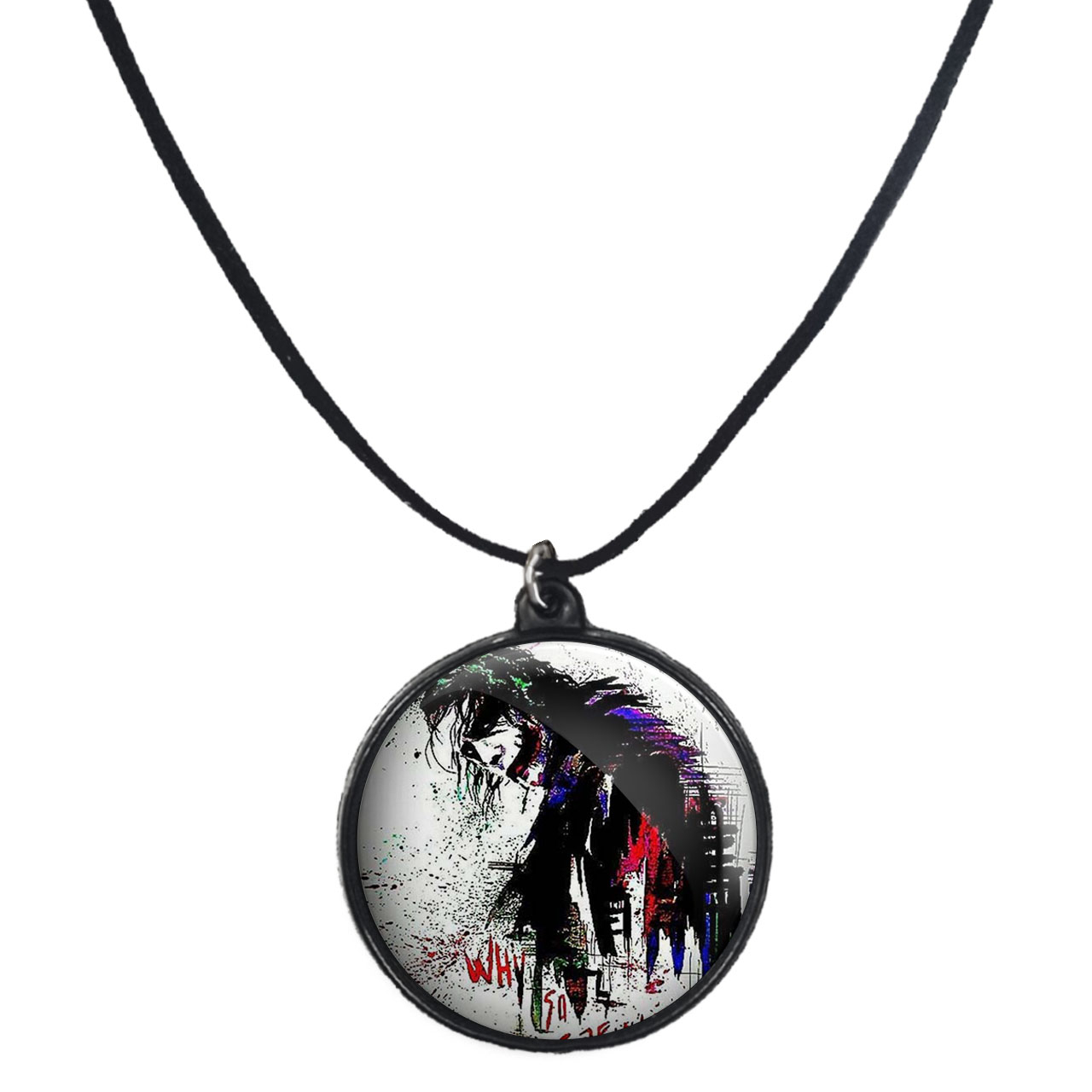 گردنبند پرمانه طرح جوکر کد pmb.6089 مدل دو طرفه