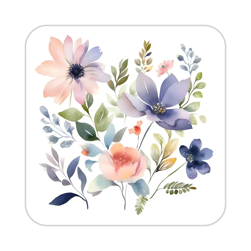 زیر لیوانی کاکتی طرح گل مدل mp19583