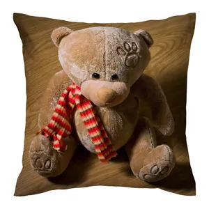 کاور کوسن مدل خرس دورو طرح دار کد 1400205