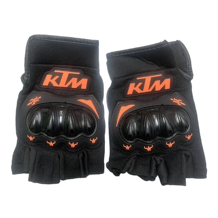 دستکش نیم انگشتی موتور سیکلت وارون مدل پروتکشن دار کد C-11-KTM