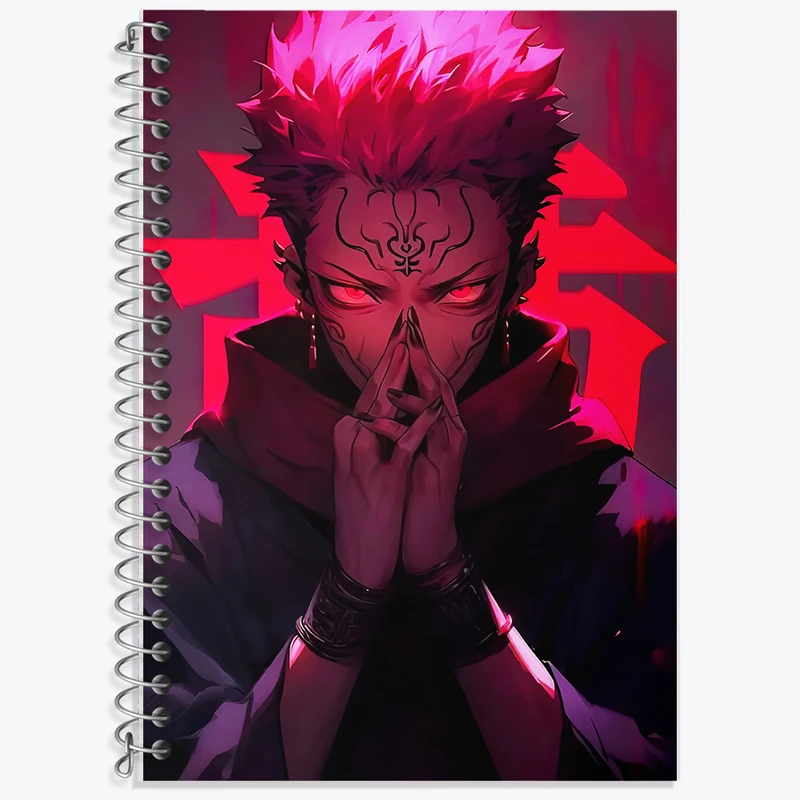 دفتر زبان 50 برگ خندالو مدل سه خط طرح انیمه ناروتو (Naruto) کد F5609