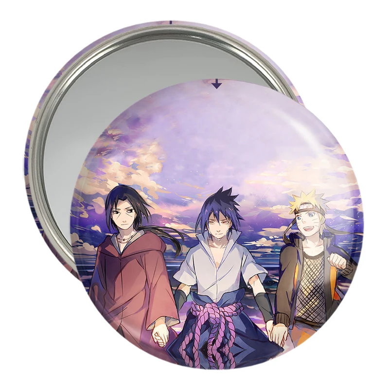آینه جیبی خندالو مدل ناروتو و ساسکه و ایتاچی انیمه ناروتو کد 11226