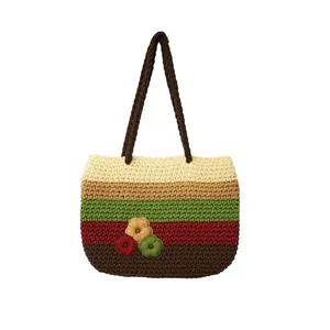 کیف بافتنی مدل مکرومه کد 3631