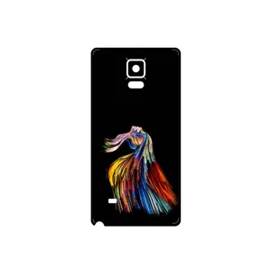 MAHOOT Rainbow Hair Digital Art Cover Sticker for Samsung Galaxy Note 4