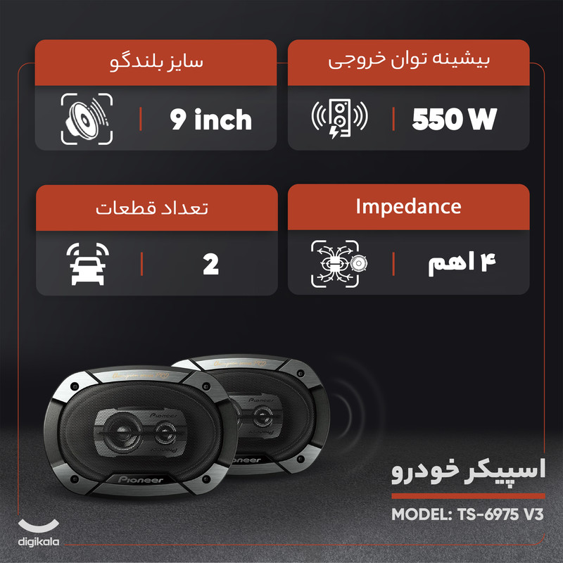 اسپیکر خودرو  مدل TS-6975 V3