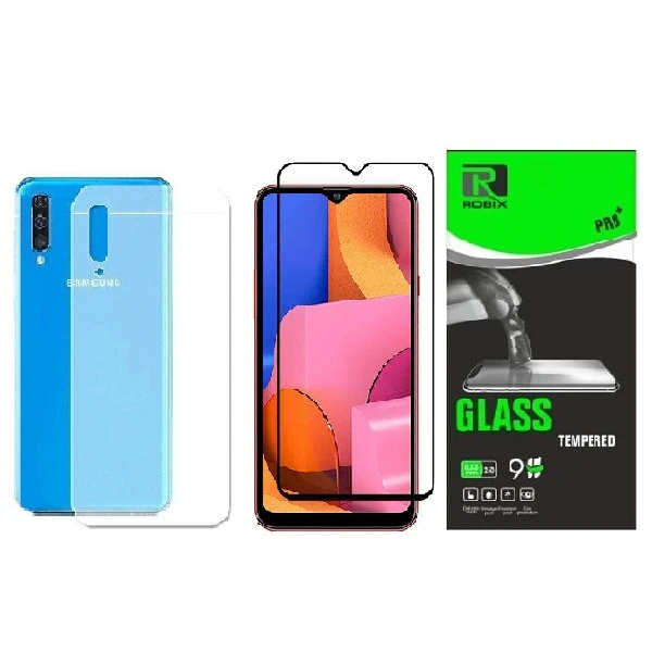 محافظ صفحه نمایش وپشت گوشی روبیکس مدلFL-A20S مناسب برای گوشی موبایل سامسونگ Galaxy A20s