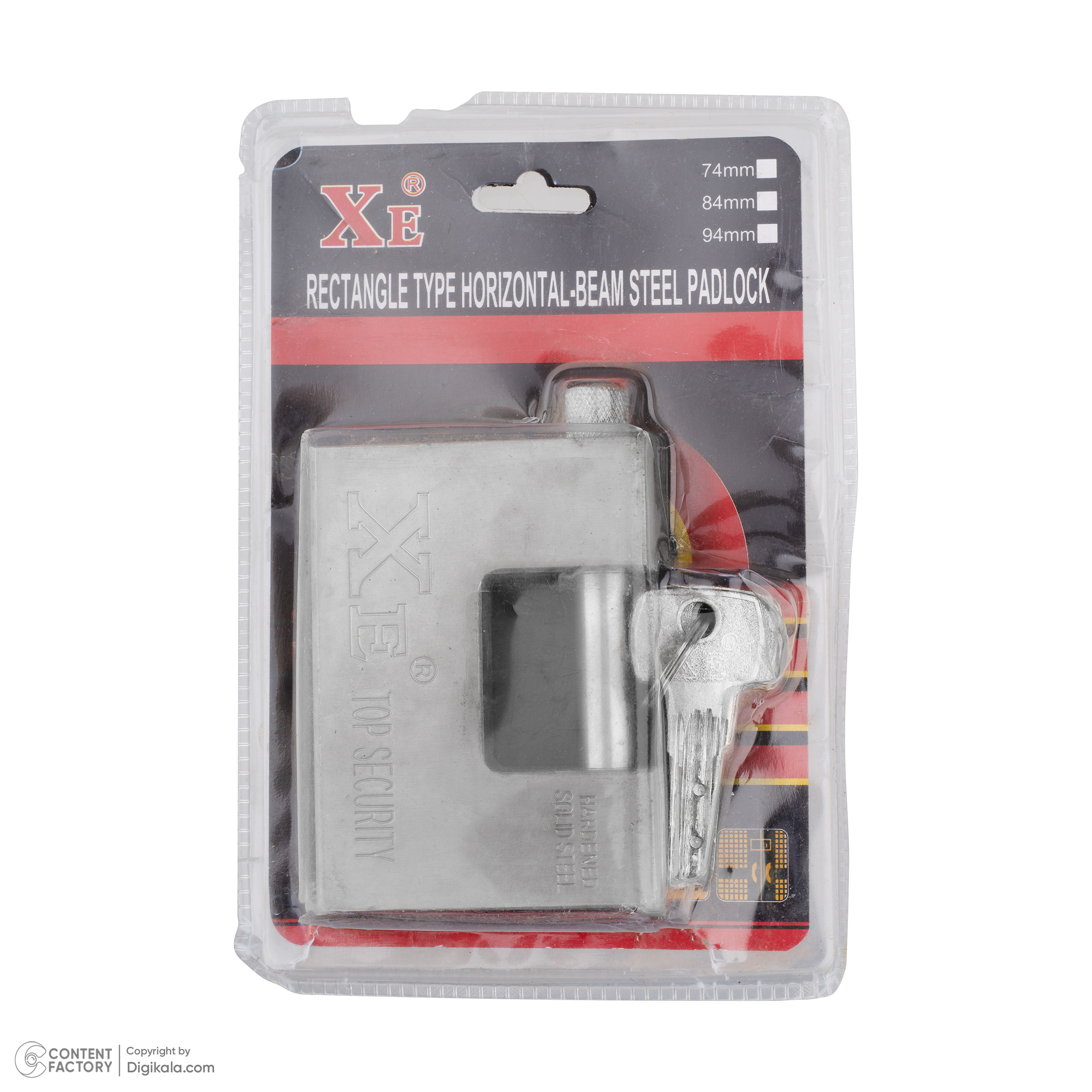قفل کتابی ایکس ای مدل 002 سایز 94 میلی متر