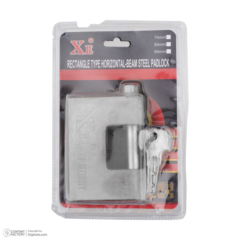 قفل کتابی ایکس ای مدل 002 سایز 94 میلی متر قفل کتابی ایکس ای مدل 002 سایز 94 میلی متر