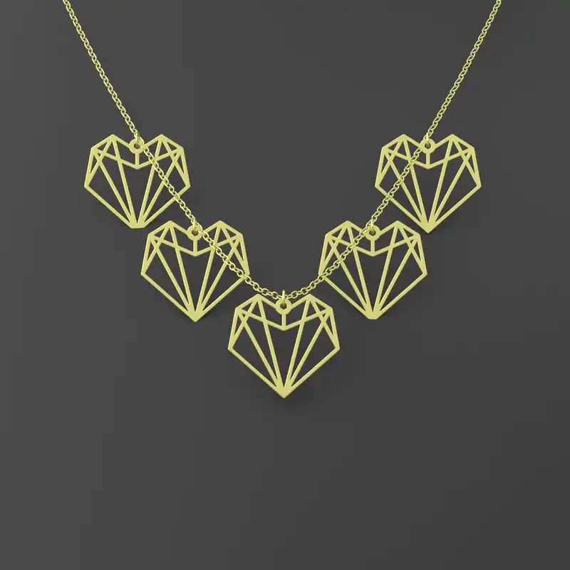 گردنبند طلا 18 عیار زنانه مدوپد مدل قلب کد RNA17698