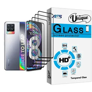 AFS Unique Glass MIX004 Screen Protector For Realme 8 Pack Of 4
