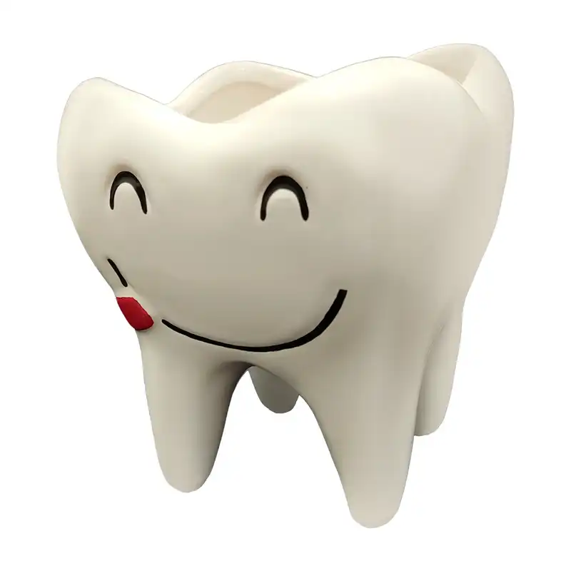 گلدان سرامیکی مدل دندان طرح لبخند ملیح