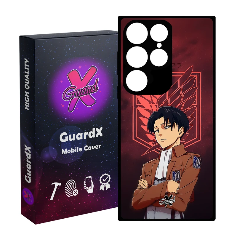کاور گارد ایکس طرح Levi Anime مدل Glass10478 مناسب برای گوشی موبایل سامسونگ Galaxy S24 Ultra