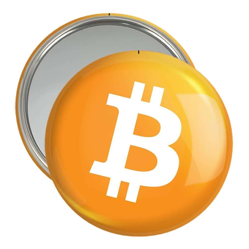 آینه جیبی خندالو طرح ارز دیجیتال بیت کوین  کد 4073