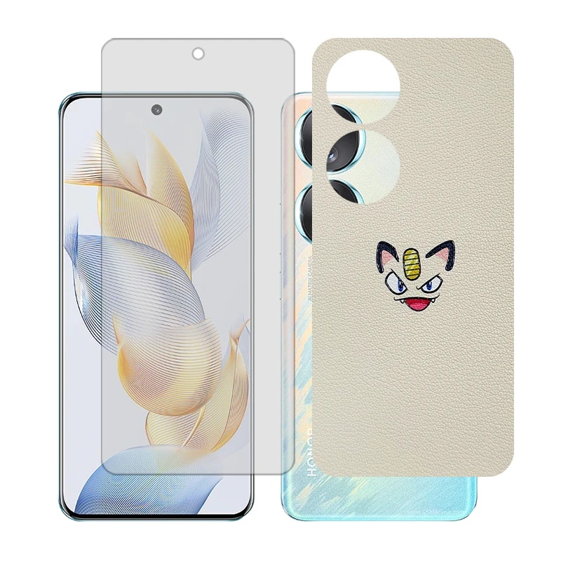 محافظ صفحه نمایش مات گلس مدل Together مناسب برای گوشی موبایل آنر 70 به همراه برچسب پوششی پشت گوشی 