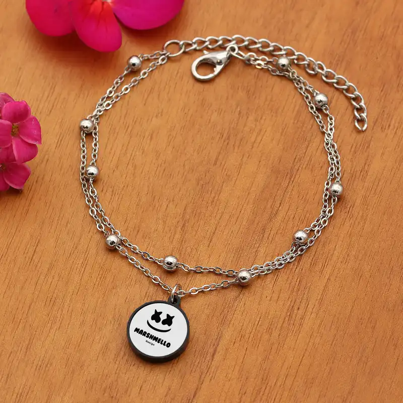 پابند زنانه ناکسیگو مدل شب تاب طرح دی جی مارشملو کد LB7447