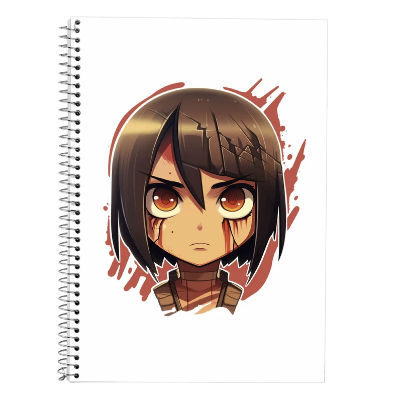 دفتر زبان 50 برگ مدوپد مدل دوخط طرح تایتان Titan کد DF11969