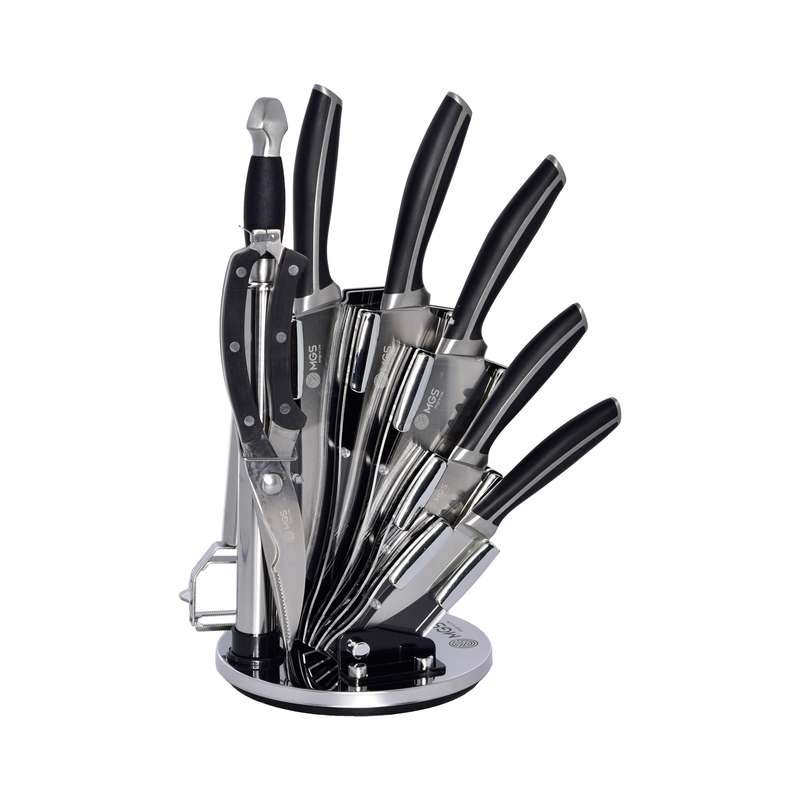 سرویس چاقو آشپزخانه 9 پارچه ام جی اس کد A4D