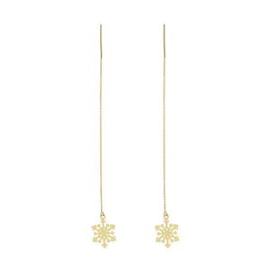 گوشواره طلا 18 عیار زنانه الن نار مدل 1009