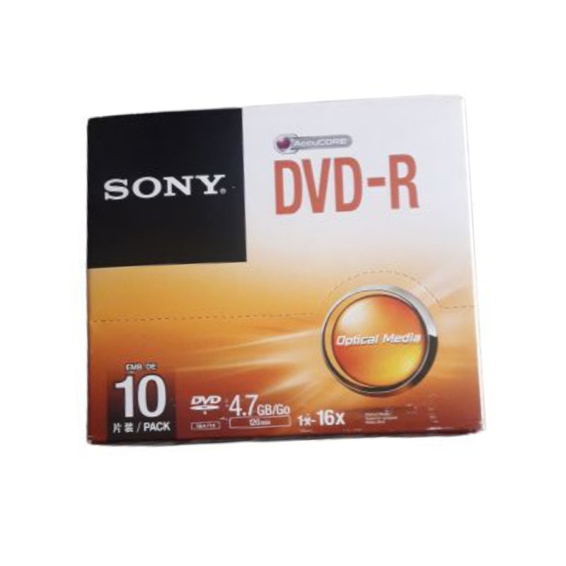 دی وی دی خام سونی مدل DVD-R بسته 10 عددی