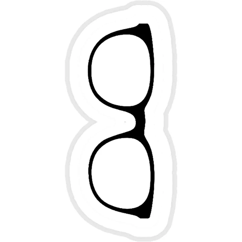 استیکر لپ تاپ طرح Glasses sticker کد ST760