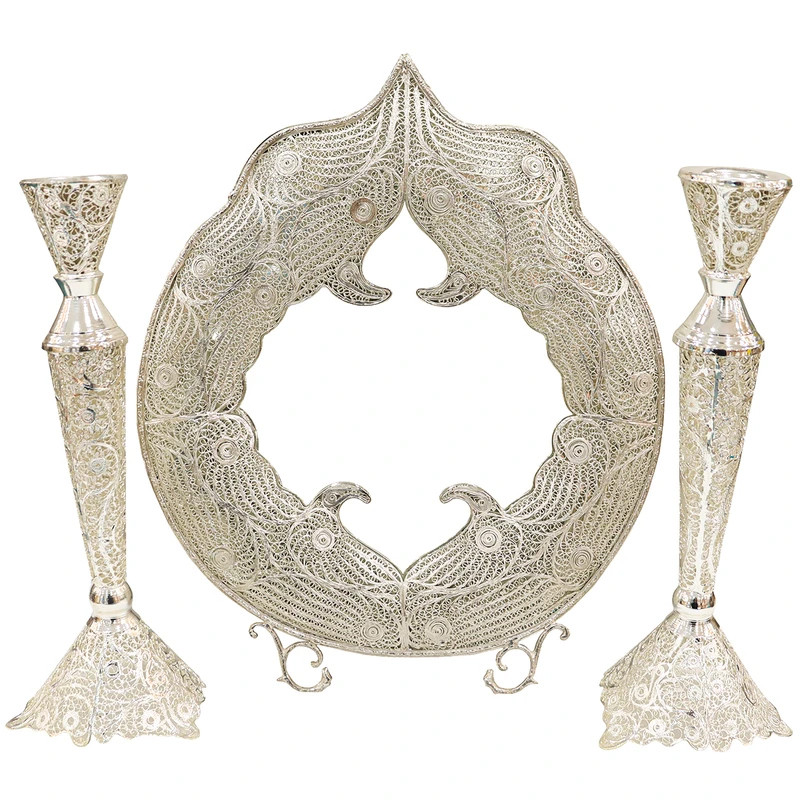 آینه و شمعدان ملیله کاری کد RA