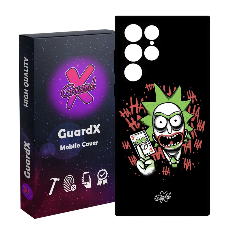 کاور گارد ایکس طرح Rick and Morty مدل Glass10151 مناسب برای گوشی موبایل سامسونگ Galaxy S23 Ultra
