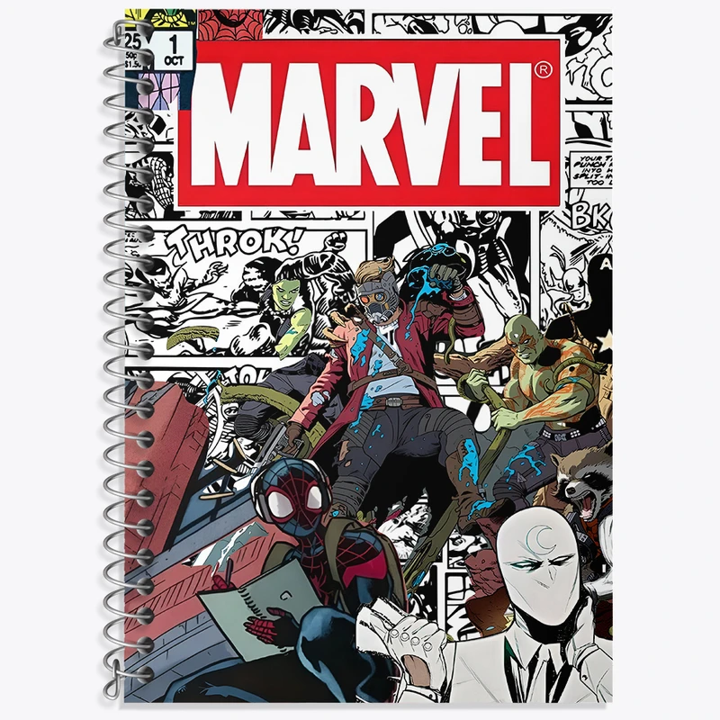 دفتر نت موسیقی 50 برگ خندالو طرح مارول (Marvel) کد N2683