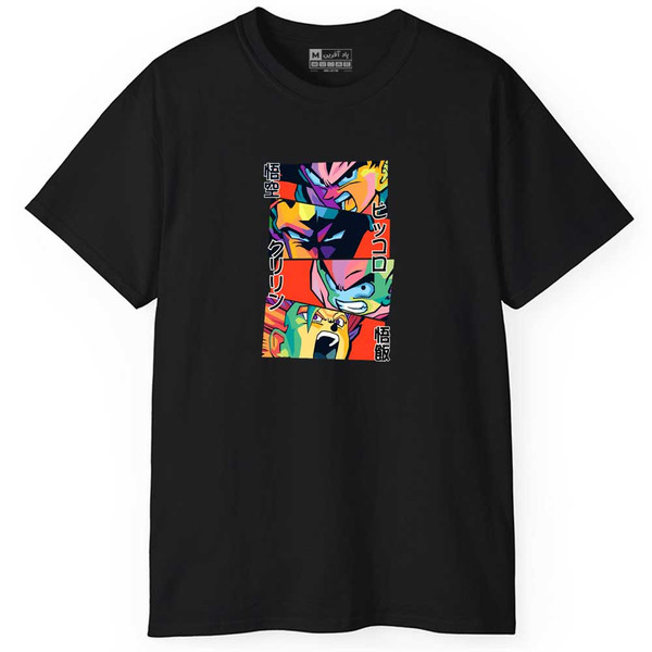 تی شرت آستین کوتاه مردانه پاد آفرین مدل اسپرت طرح انیمه کد 0996