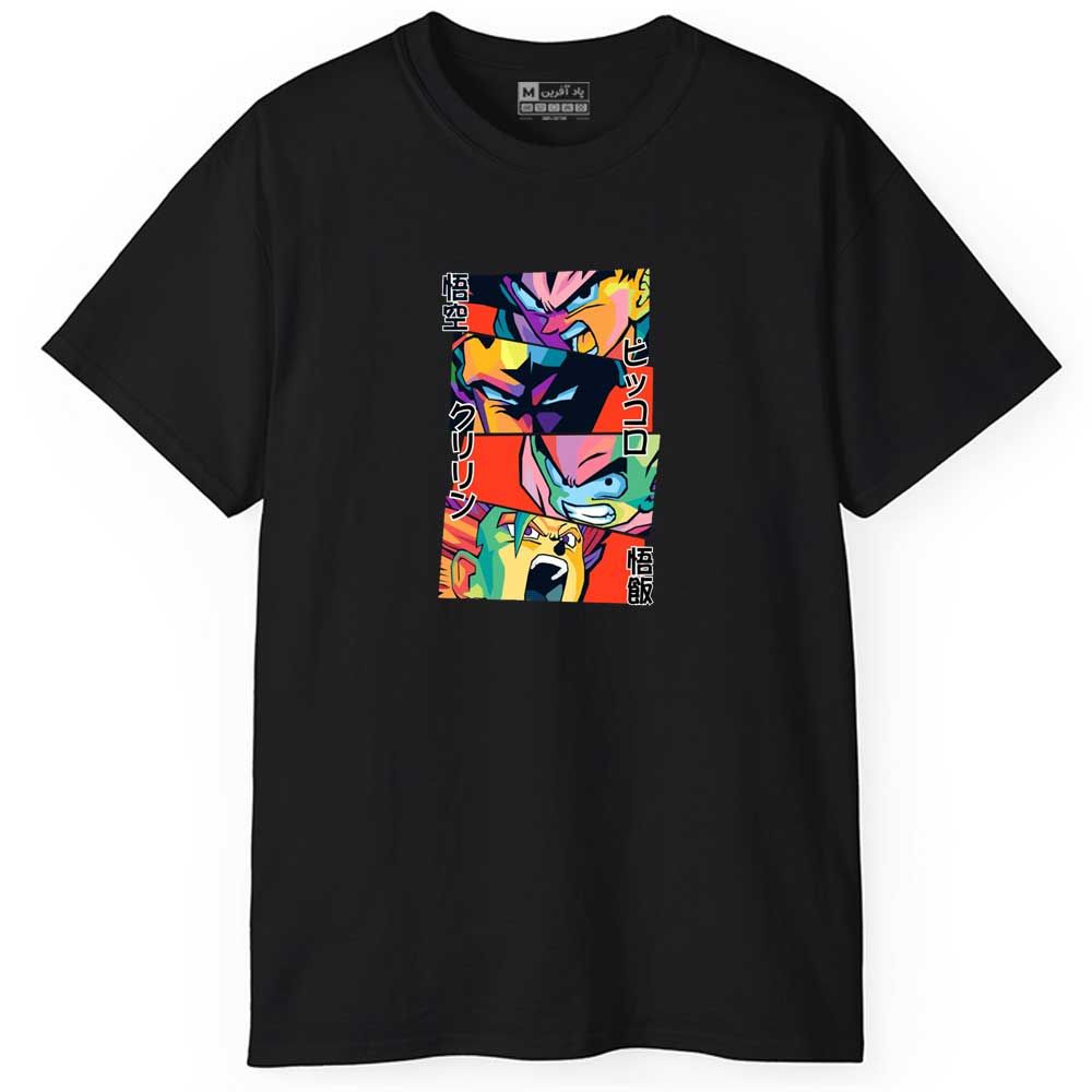 تی شرت آستین کوتاه مردانه پاد آفرین مدل اسپرت طرح انیمه کد 0996 - - 6