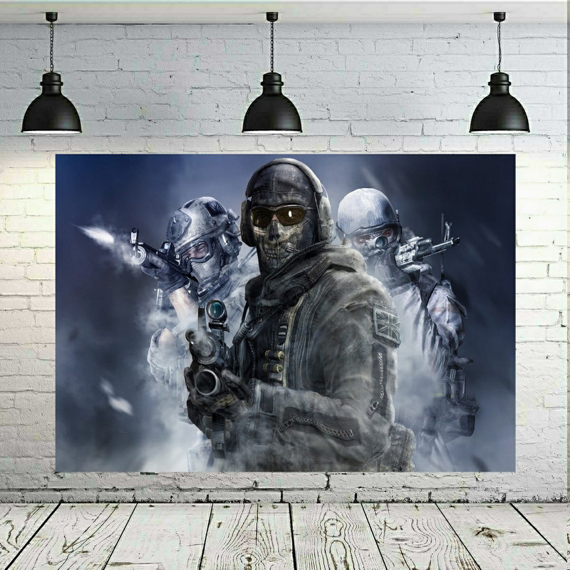 تابلو بوم طرح چرم مخمل مدل گیم کالاف دیوتی- Call of Duty کد SDB6175