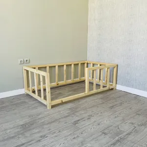 تخت خواب یک نفره روستیک دکور مدل wq200 سایز 90x190 سانتی متر
