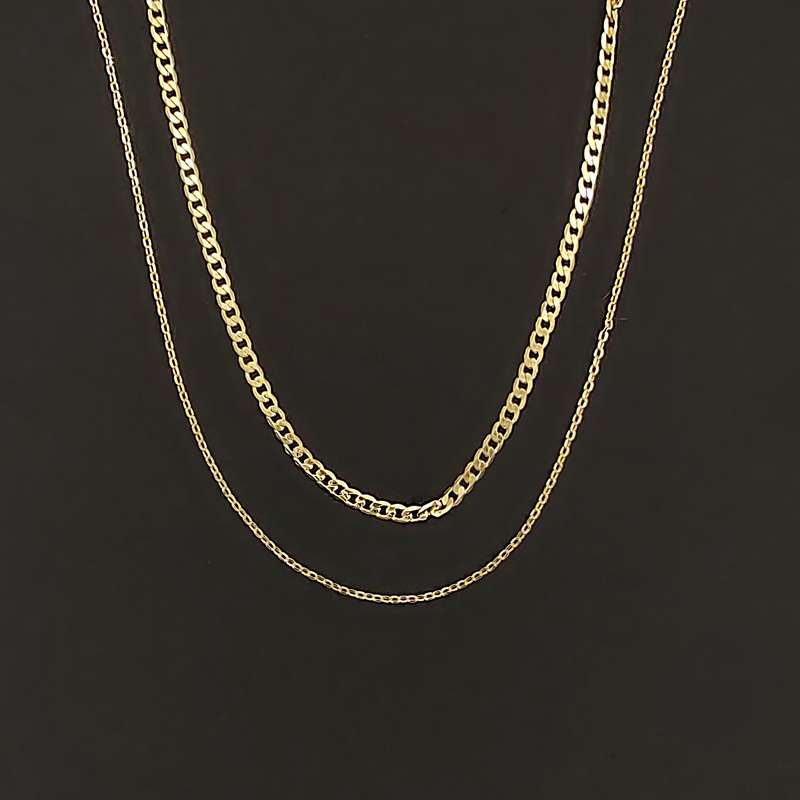 گردنبند زنانه سیکس مدل دولاین مینیمال کد 268