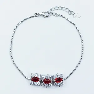 دستبند نقره زنانه سلین کالا مدل یاقوت ce-As261