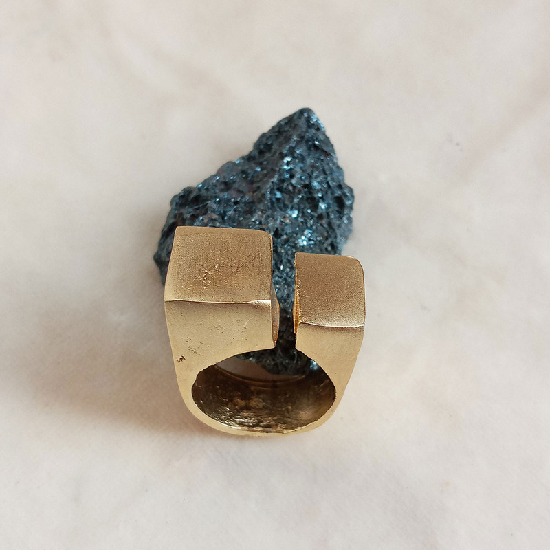 انگشتر مدل مکعب کد MO-43