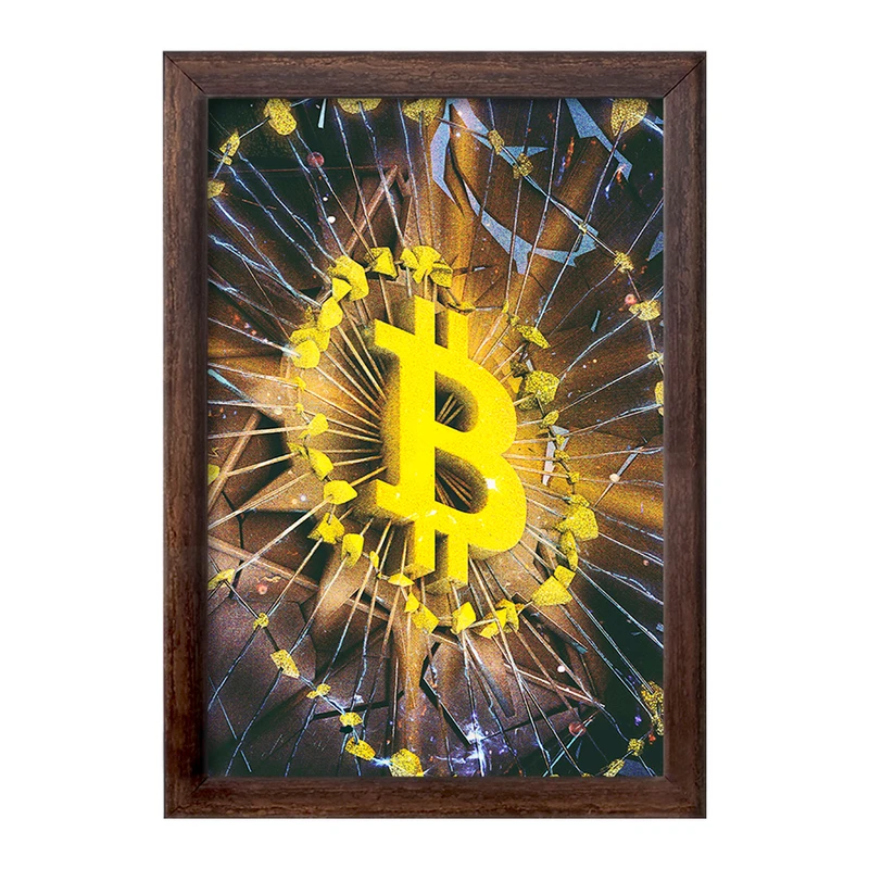 تابلو خندالو طرح بیت کوین (Bitcoin) کد F722