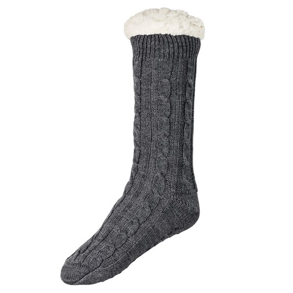 جوراب بافتنی مردانه لیورجی مدل Fleece2021 رنگ طوسی