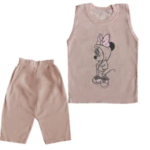 ست تاپ و شلوارک دخترانه مدل MINI-NRJ