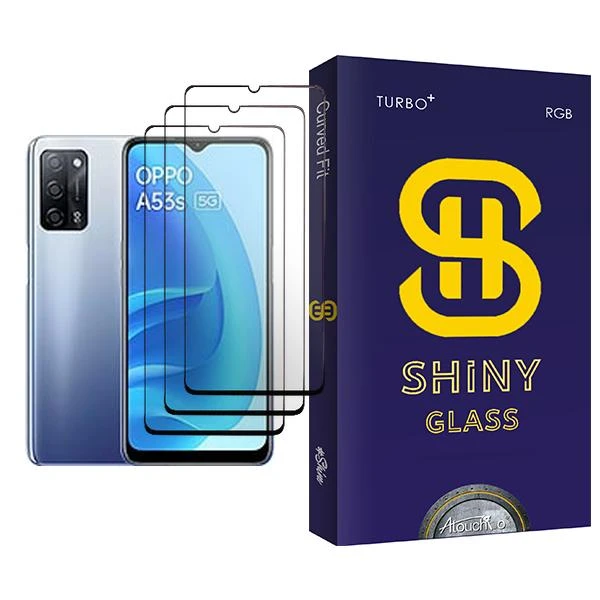 محافظ صفحه نمایش آتوچبو مدل Shiny Glass MIX003 مناسب برای گوشی موبایل اوپو A53s 5G بسته سه عددی