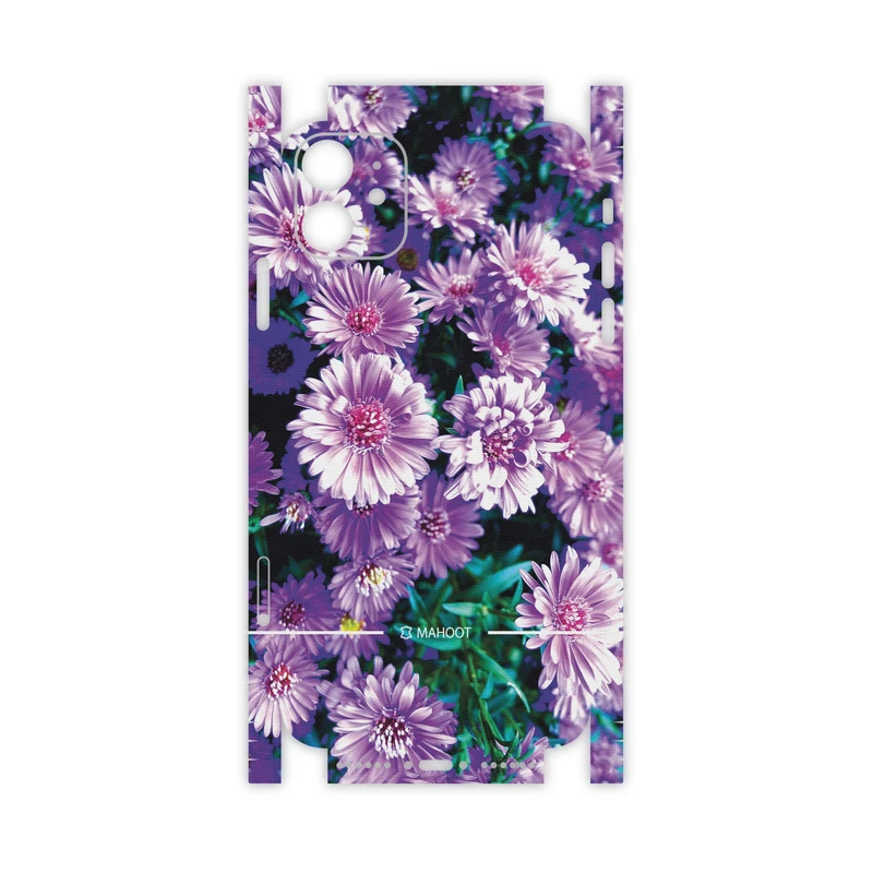 برچسب پوششی ماهوت مدل Purple-Flower-FullSkin مناسب برای گوشی موبایل اپل iPhone 11