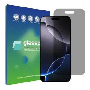 Glass Pro Resistant model privacy screen protector suitable for Apple iPhone 16 Pro mobile phone
