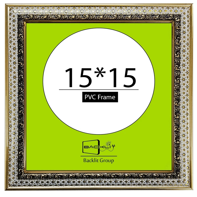 قاب عکس بکلیت مدل گلدار سایز 15×15 سانتی متر