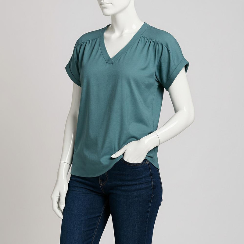 بلوز آستین کوتاه زنانه ایزی دو مدل 10304100534119376