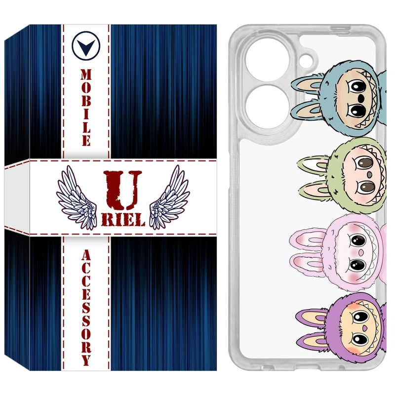 کاور یوریل مدل Clear کد 101 طرح لبوبو Labubu مناسب برای گوشی موبایل شیائومی Redmi A5 4G / Poco C71