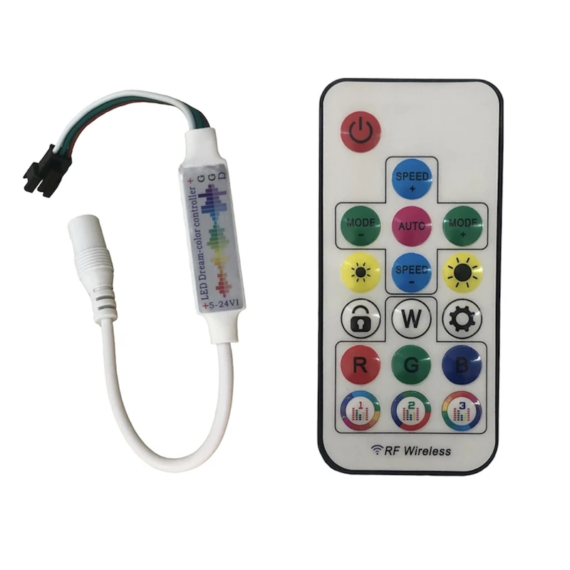 ریموت کنترلر مدل پیکسلی RGB کد 002